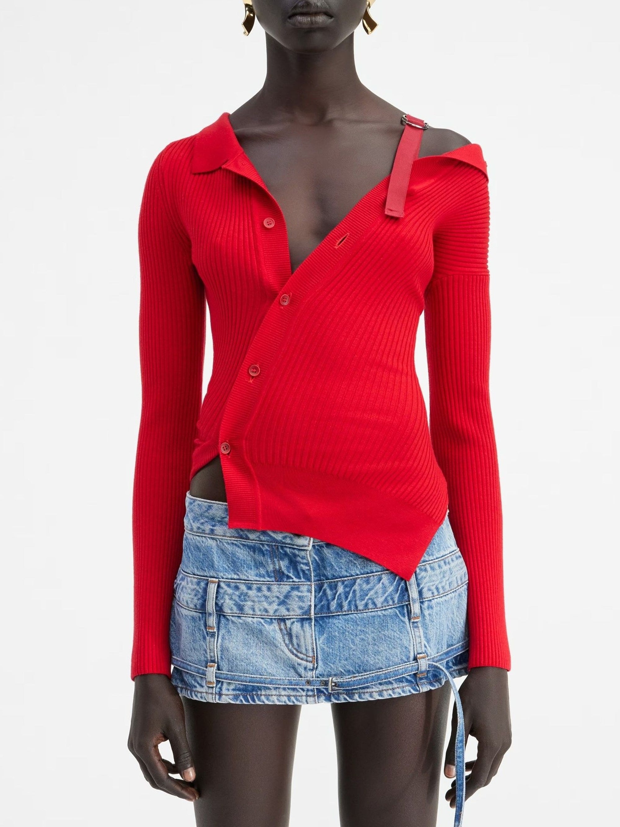 Cardigan Colin en laine - Red