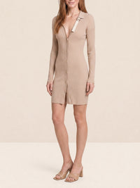 Robe courte Colin en laine - Beige