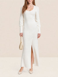 Robe Dao en laine - Off White