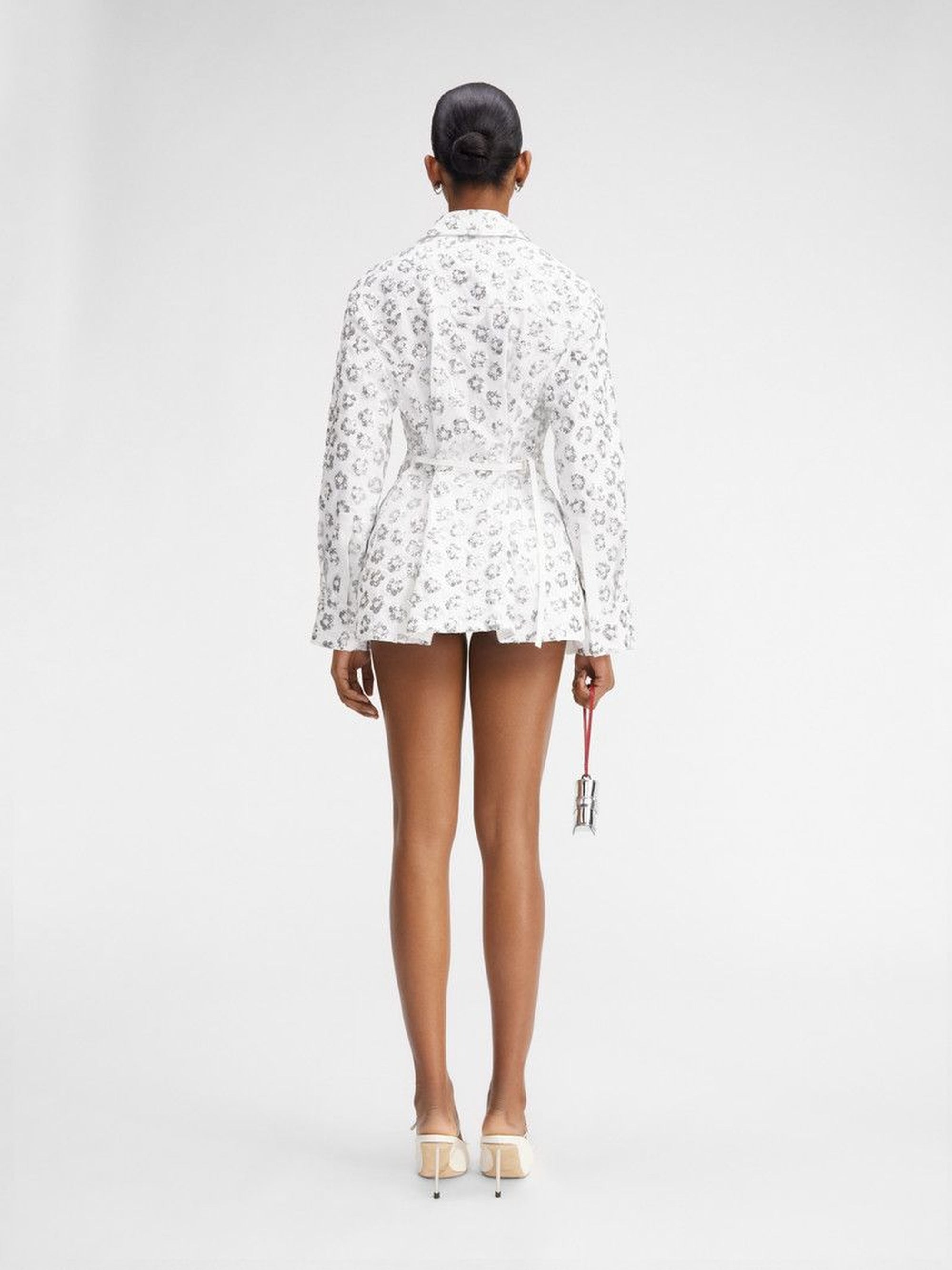Chemise Lavoir brodée - Sequins Flowers