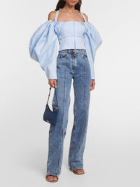 LIGHT BLUE LE HAUT TAFFETAS