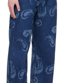 Pantalon De-Nimes Suno en denim - Blue Paisley