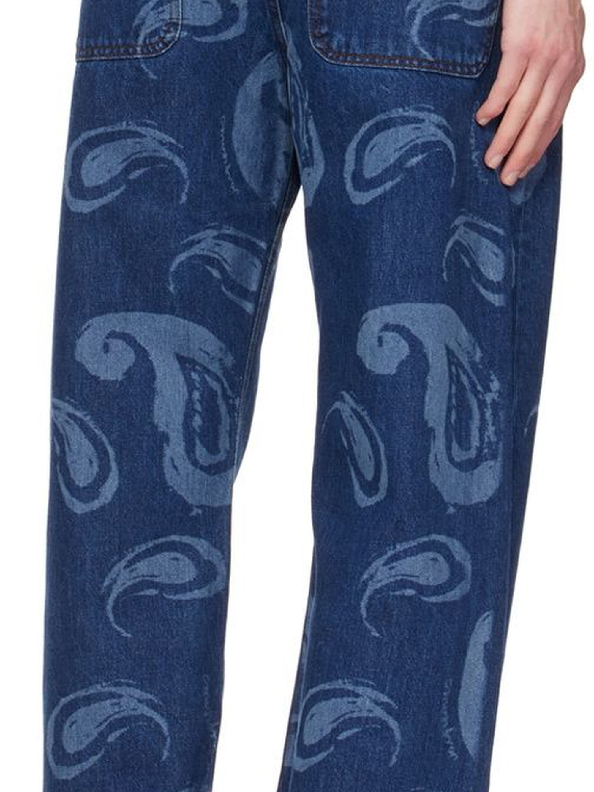 Pantalon De-Nimes Suno en denim - Blue Paisley
