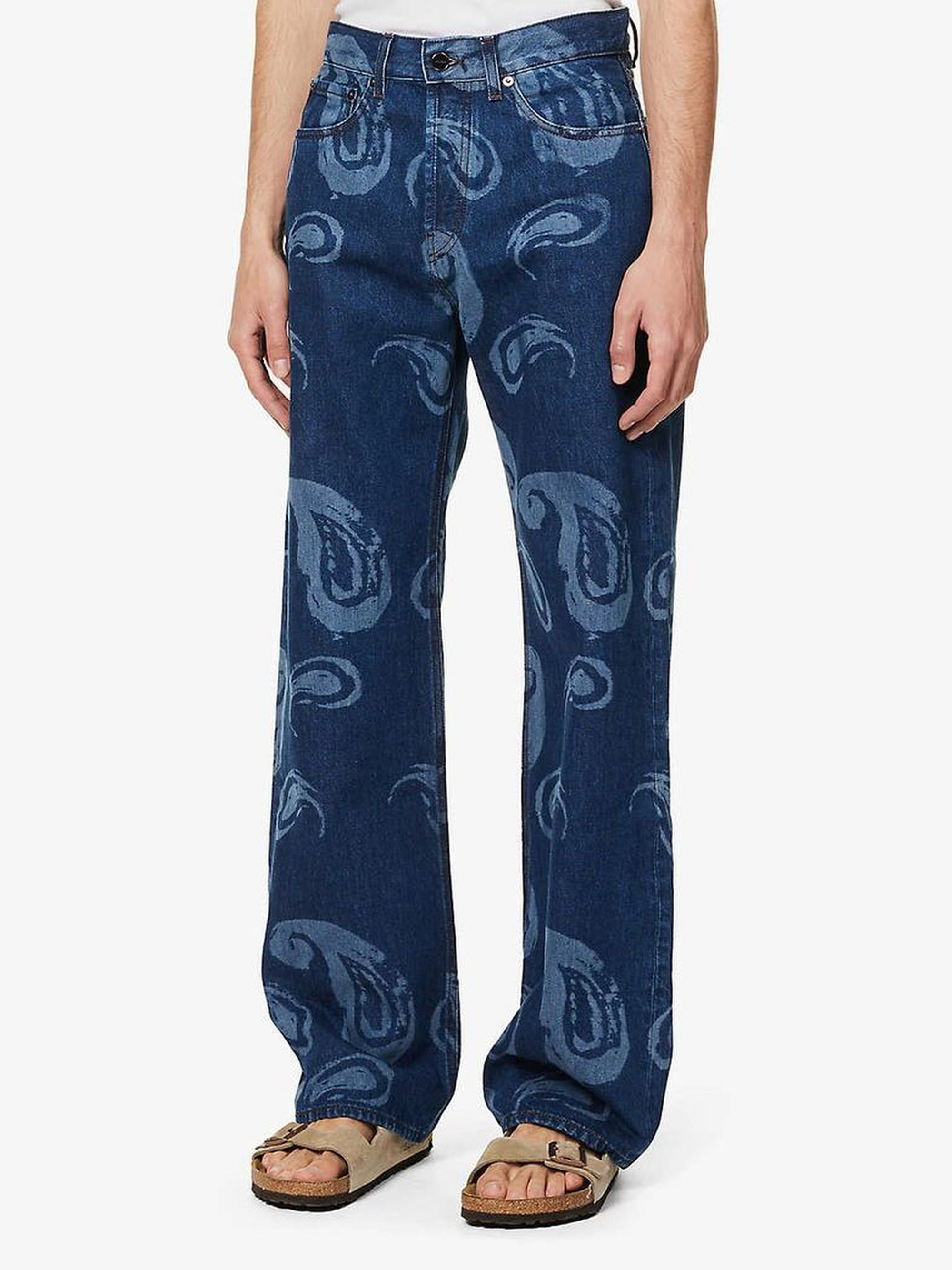 Pantalon De-Nimes Suno en denim - Blue Paisley