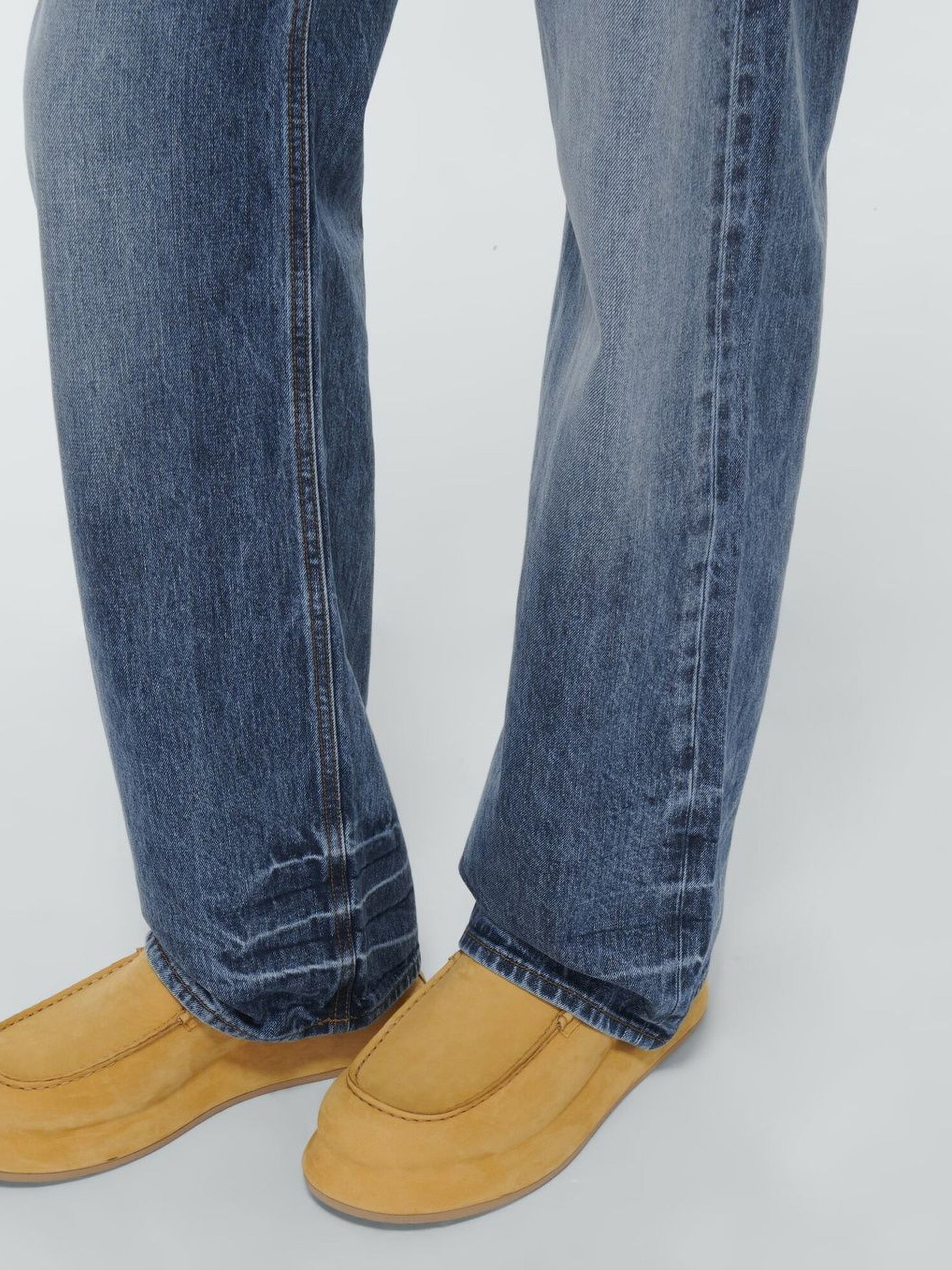 Pantalon De-Nimes Suno en denim - Blue & Tabac