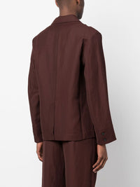 Veste Meio fluide à trois boutons - Dark Brown