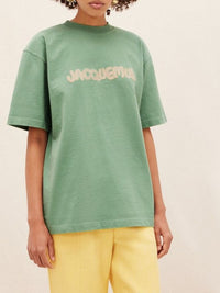 T-shirt Raphia large à imprimé - Macrame Green