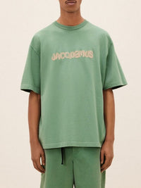 T-shirt Raphia large à imprimé - Macrame Green