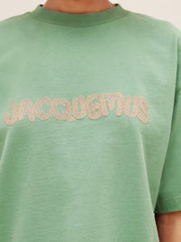 T-shirt Raphia large à imprimé - Macrame Green