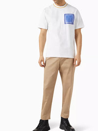 T-shirt Duelo manches courtes imprimé mosaÏque - Mosaique White