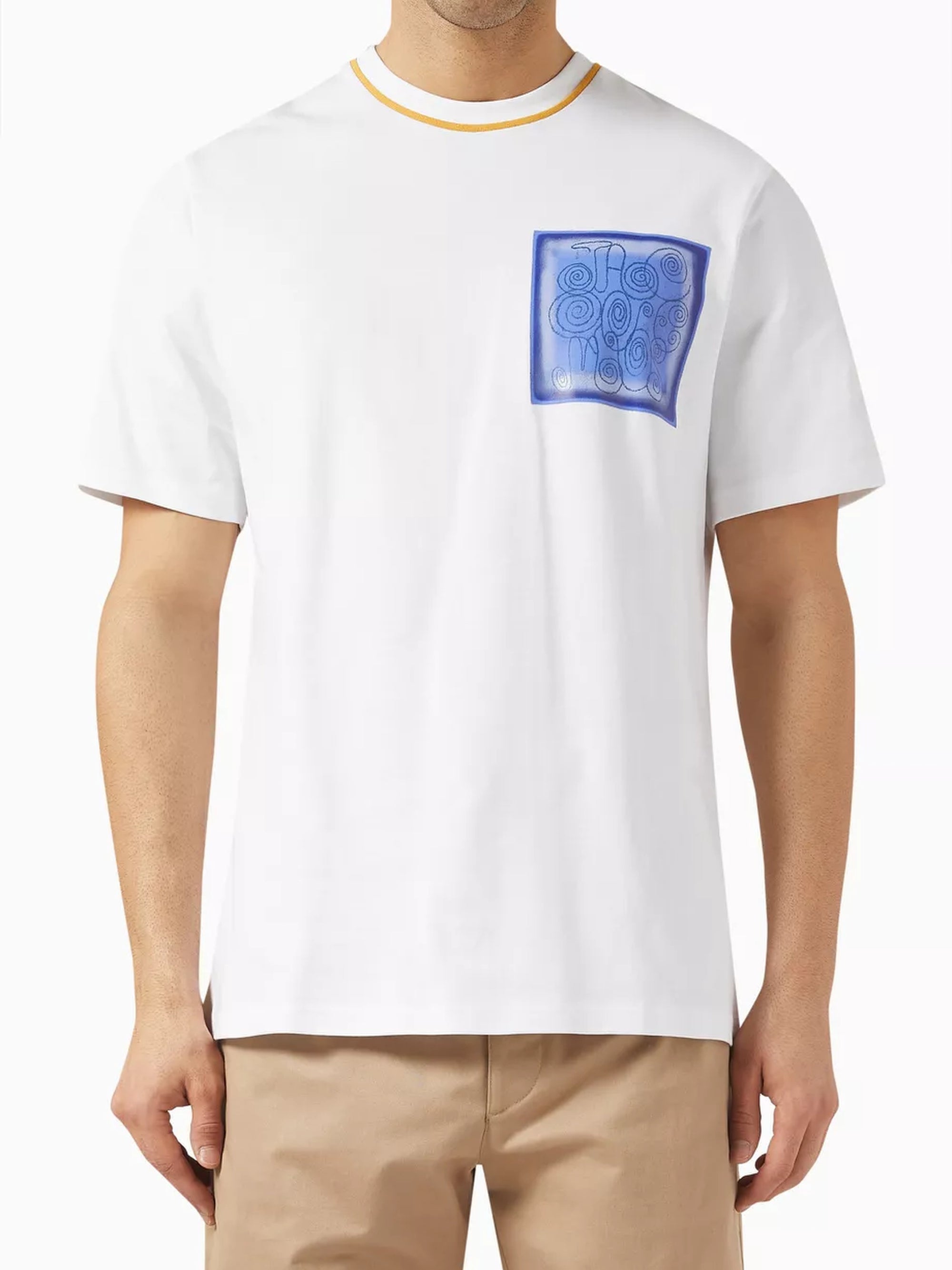 T-shirt Duelo manches courtes imprimé mosaÏque - Mosaique White