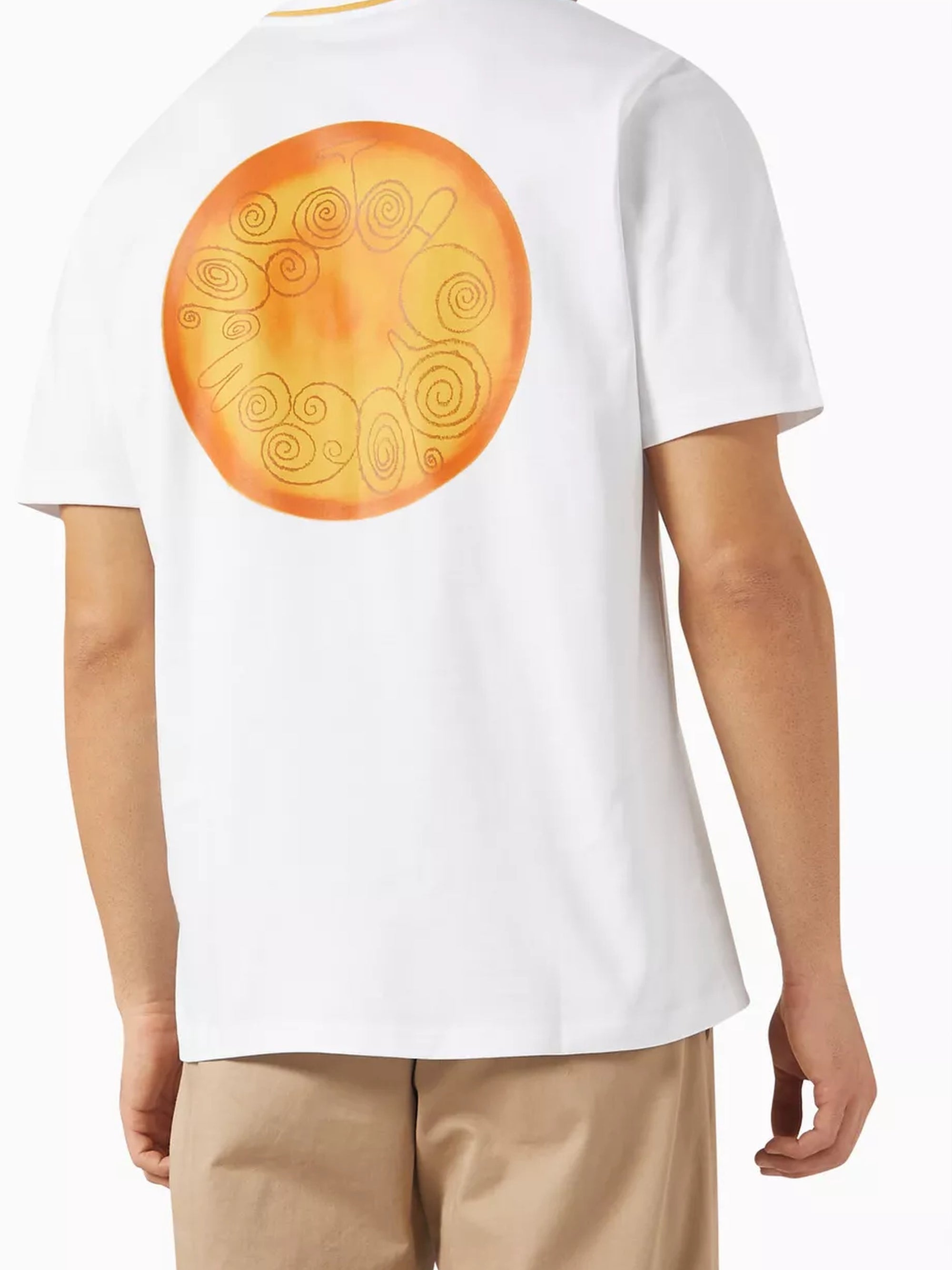 T-shirt Duelo manches courtes imprimé mosaÏque - Mosaique White
