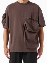 T-shirt Bolso à poches multiples - Dark Brown