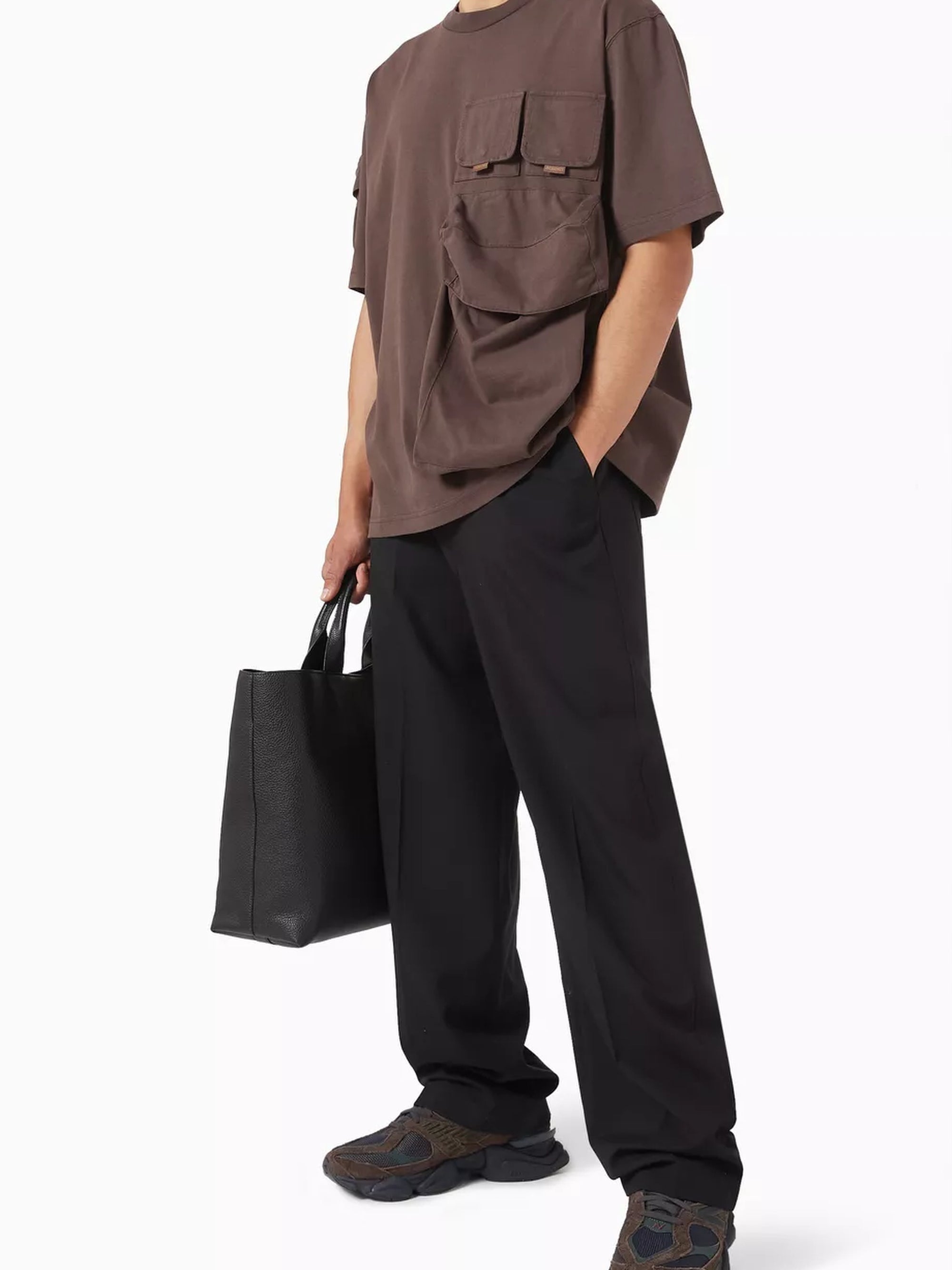 T-shirt Bolso à poches multiples - Dark Brown