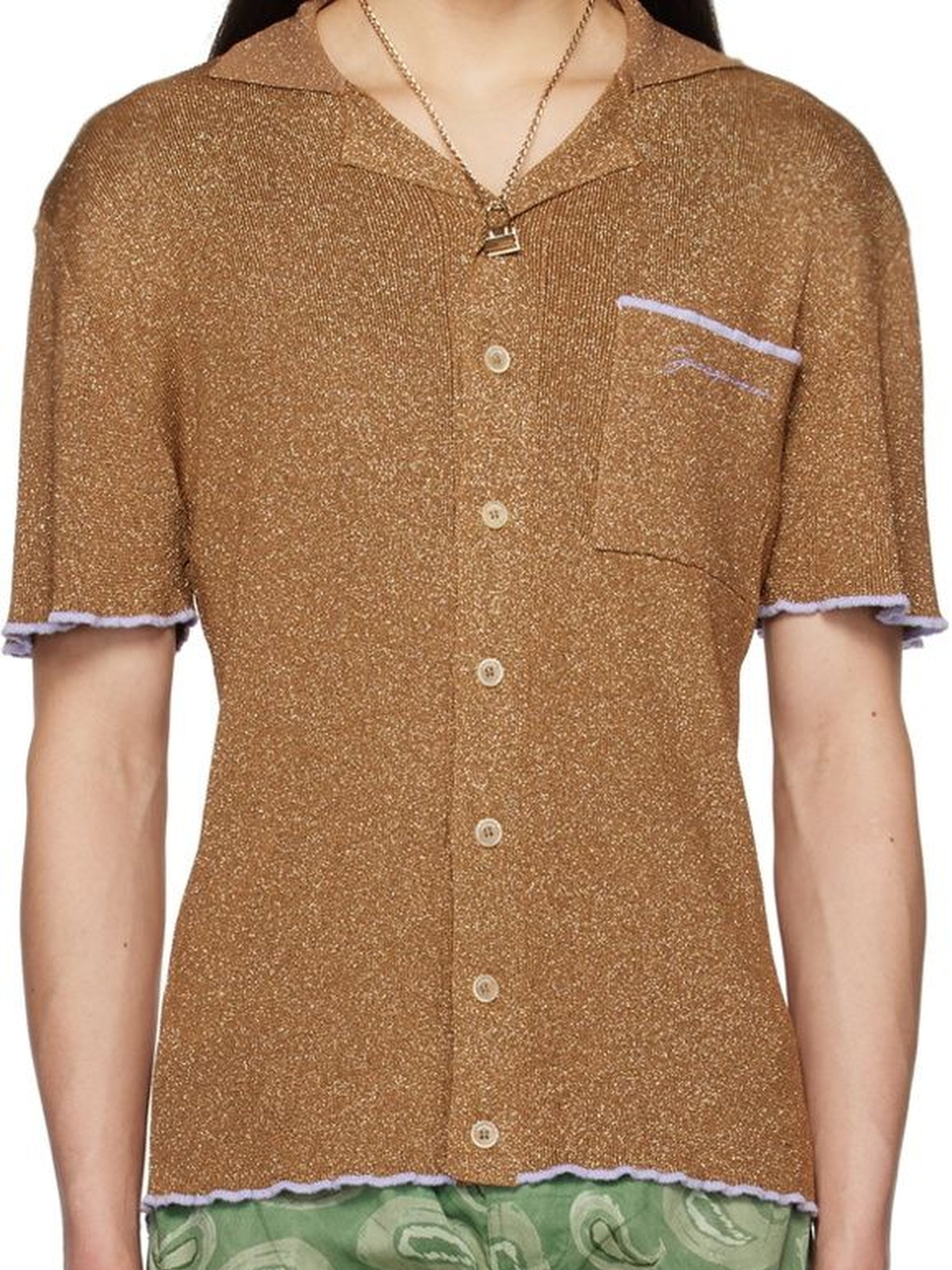 Chemise à manches courtes Prata - Brown