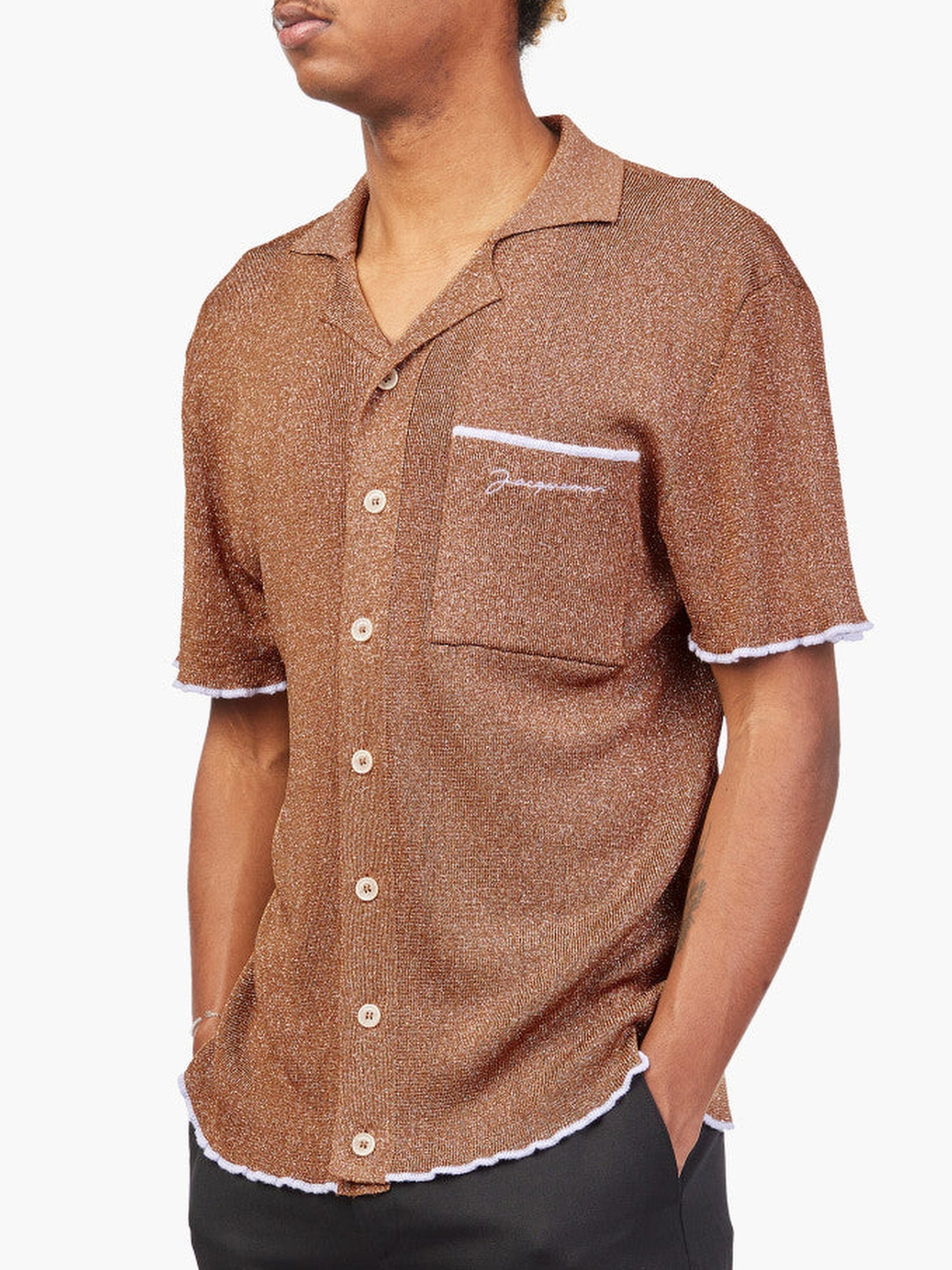 Chemise à manches courtes Prata - Brown