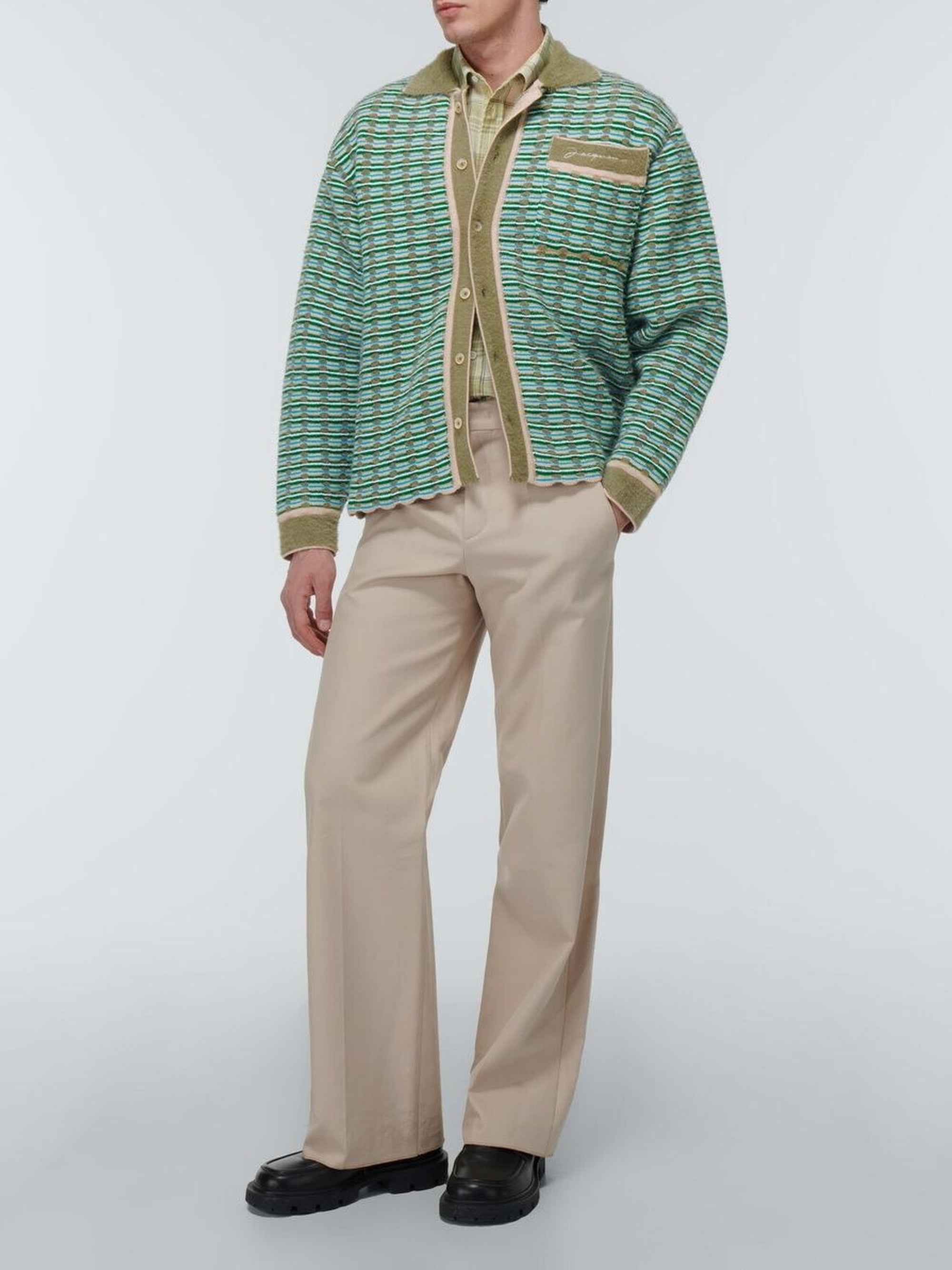 Cardigan Macio oversize - Multi Green