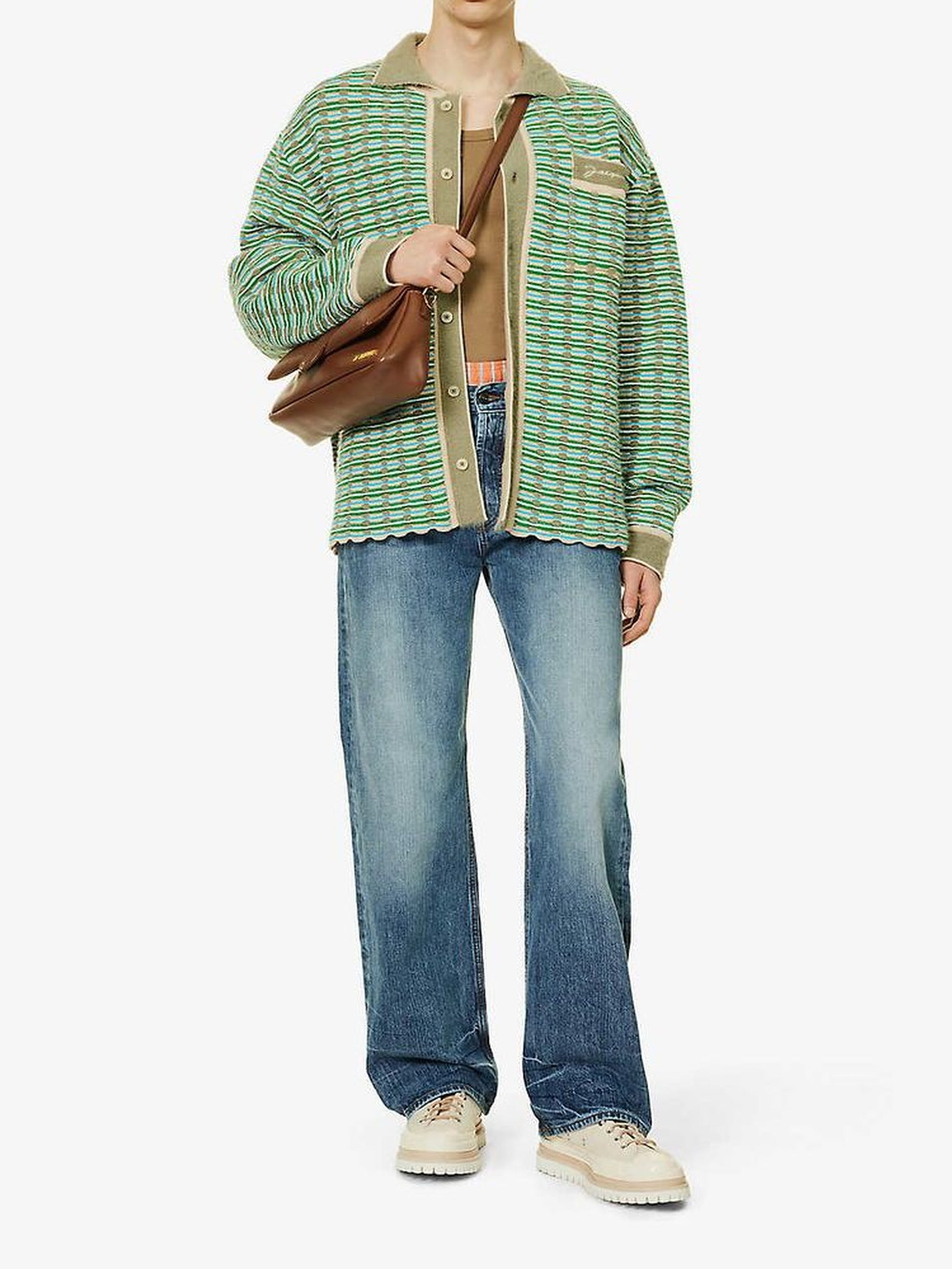 Cardigan Macio oversize - Multi Green