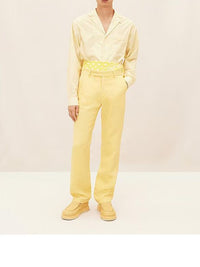Pantalon Feijoa en lin - Yellow