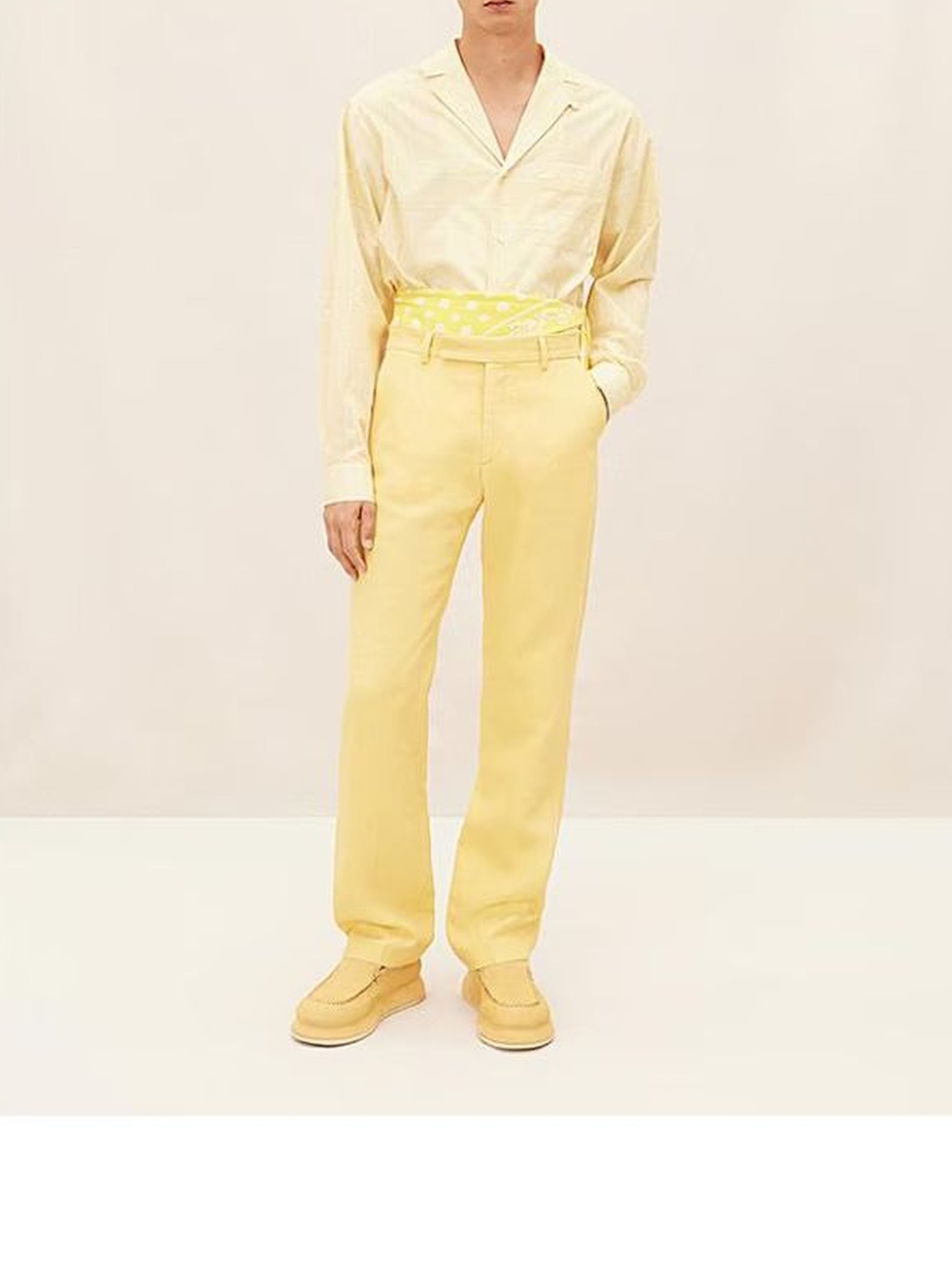 Pantalon Feijoa en lin - Yellow