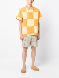 YELLOW CHECKS LA CHEMISE BANHO