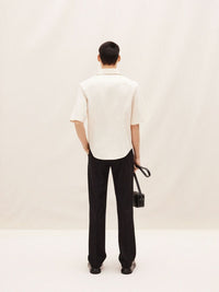 Chemise Cordao bowling à logo raphia - Off White