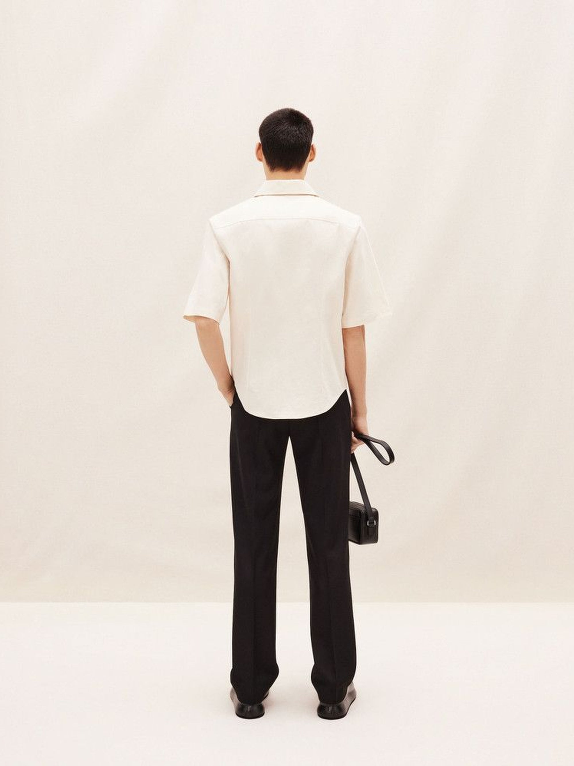 Chemise Cordao bowling à logo raphia - Off White