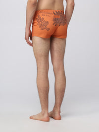 PRINT ARTY LEAF ORANGE LE SHORT DE BAIN