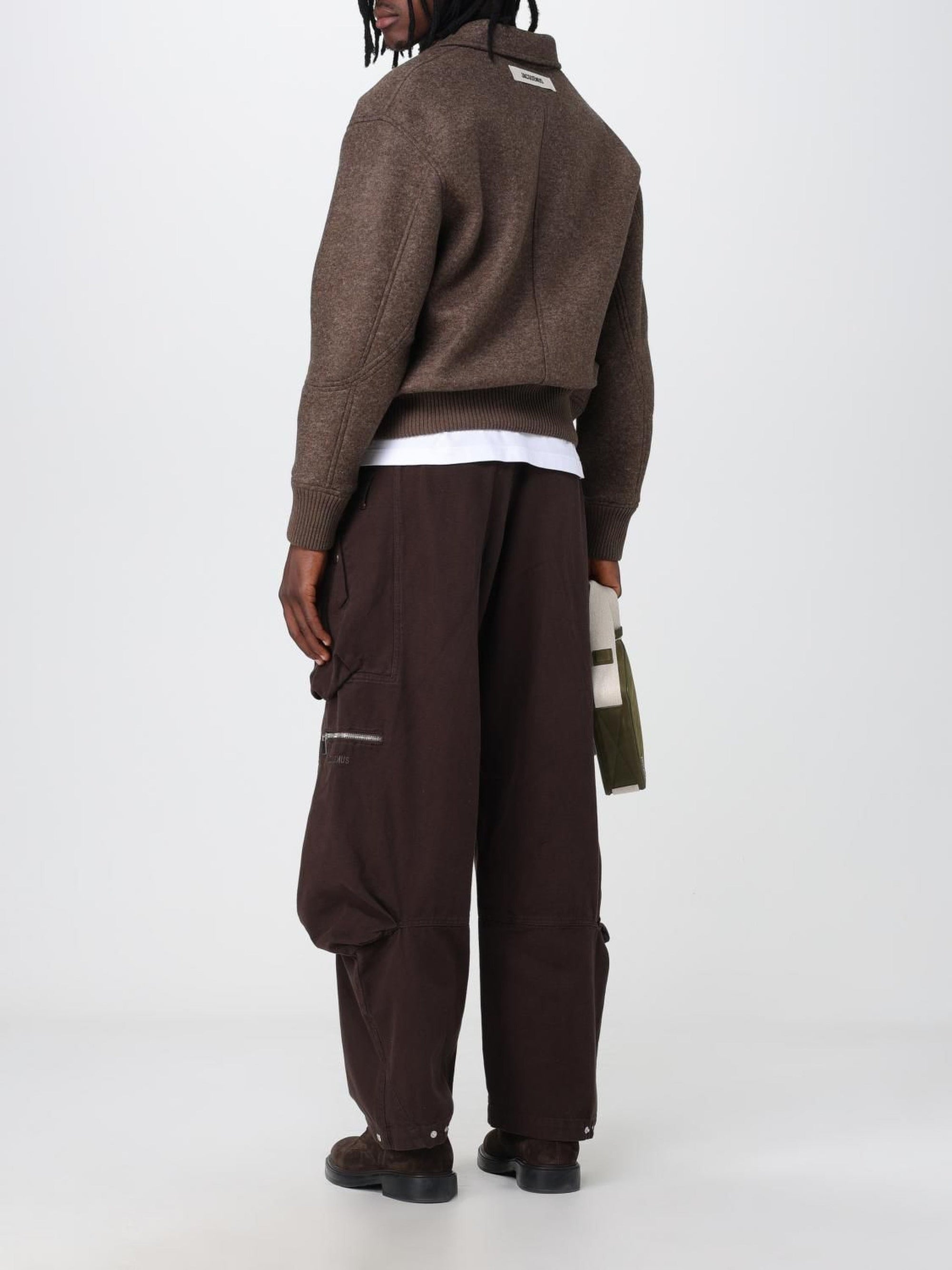 DARK BROWN LE BOMBER FELTRO