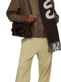 DARK BROWN LE BOMBER FELTRO