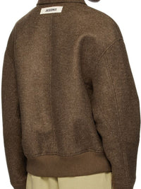 DARK BROWN LE BOMBER FELTRO
