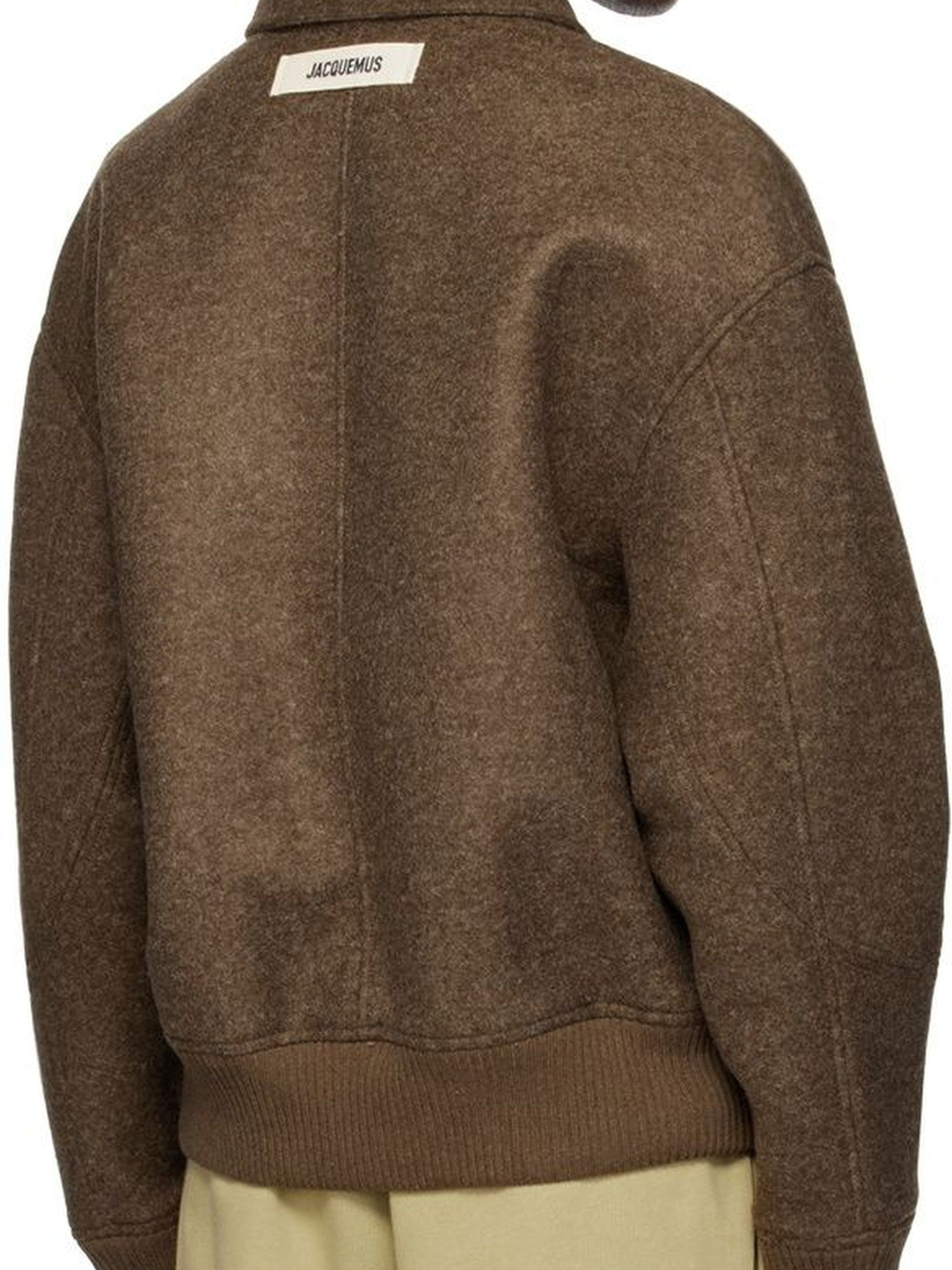 DARK BROWN LE BOMBER FELTRO