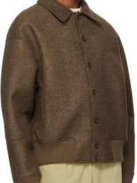 DARK BROWN LE BOMBER FELTRO