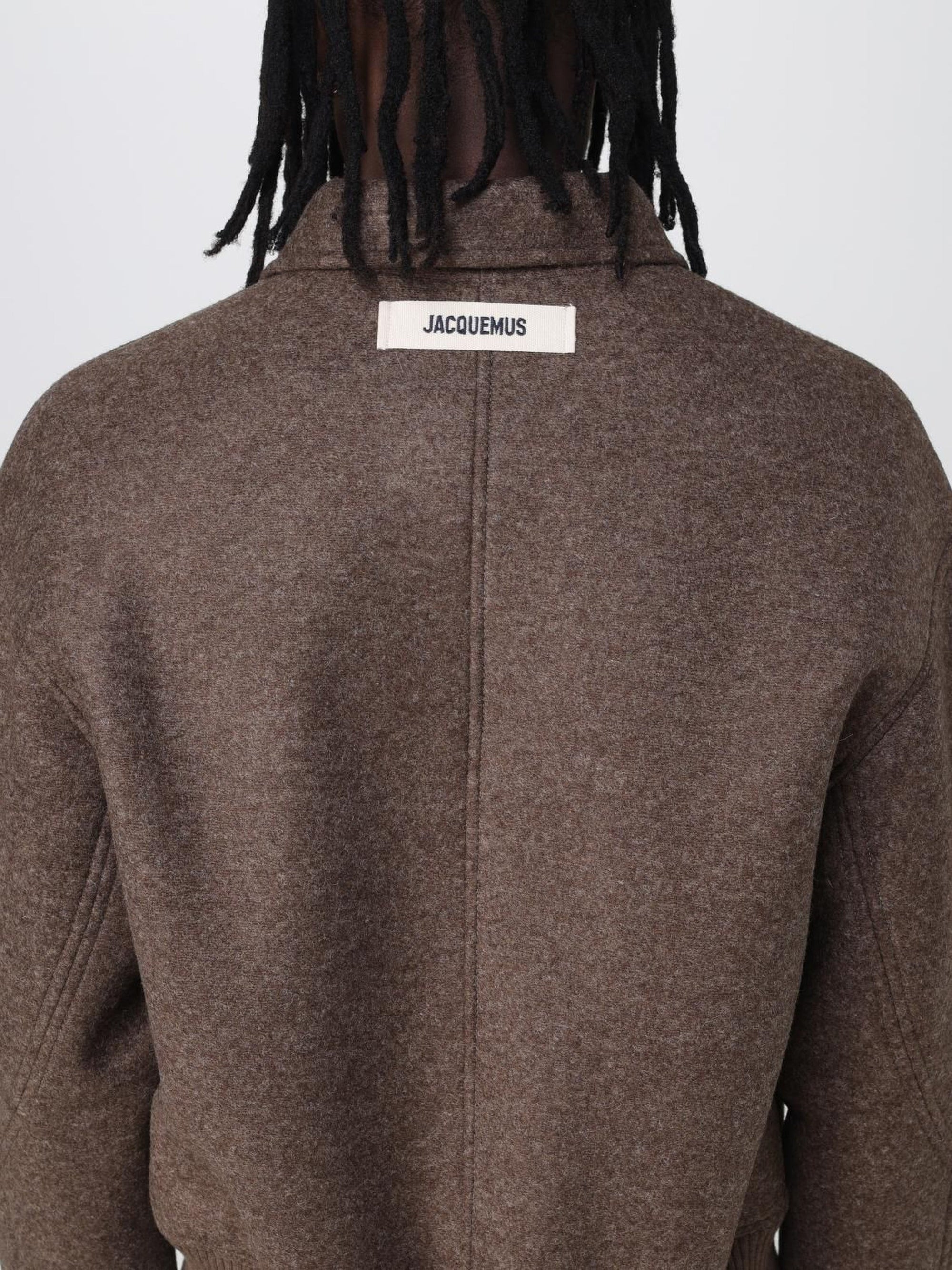 DARK BROWN LE BOMBER FELTRO