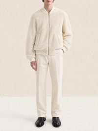 Blouson Pilou en cuir - Off White