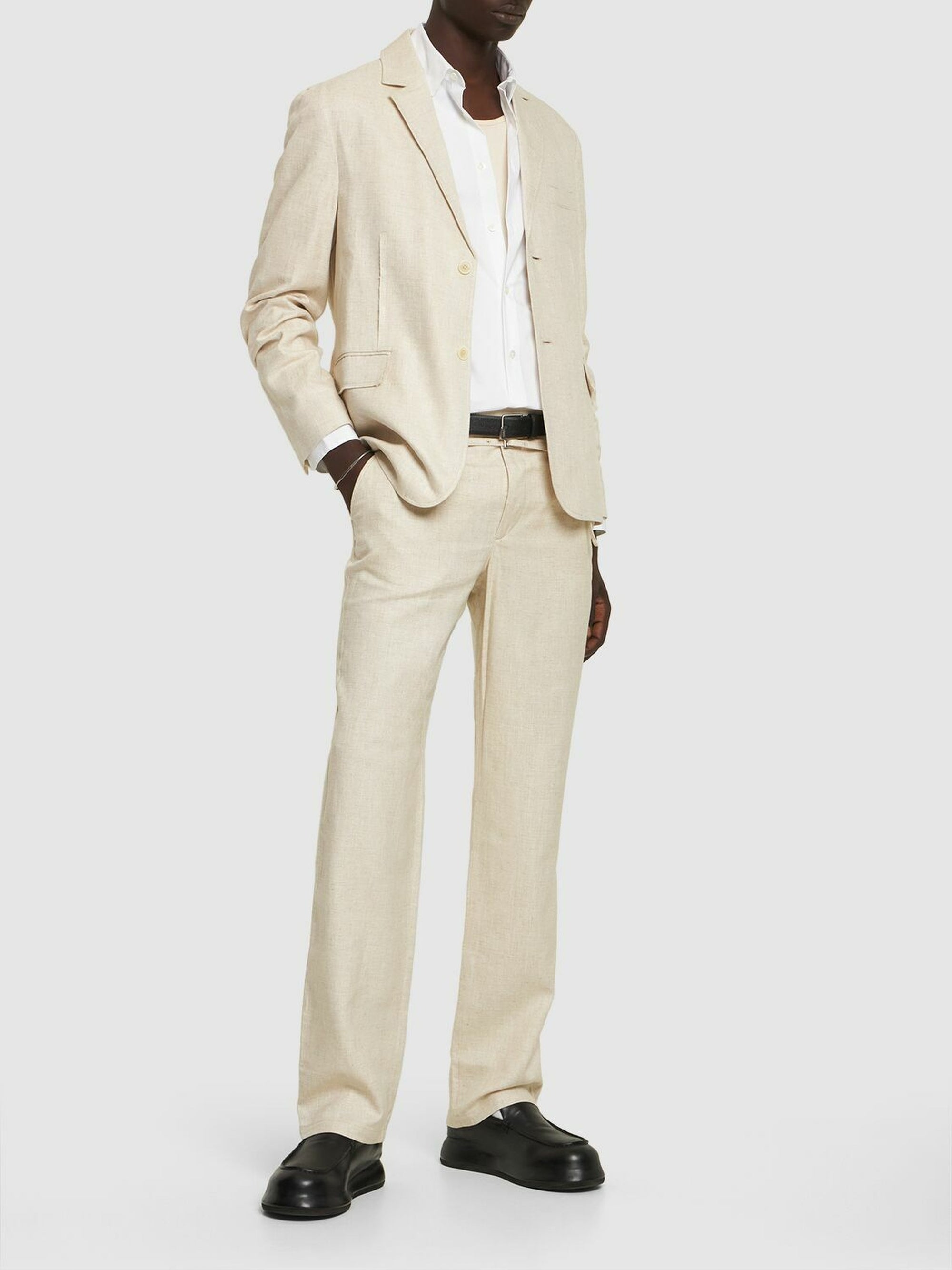 Veste Disgreghi en lin - Light Beige