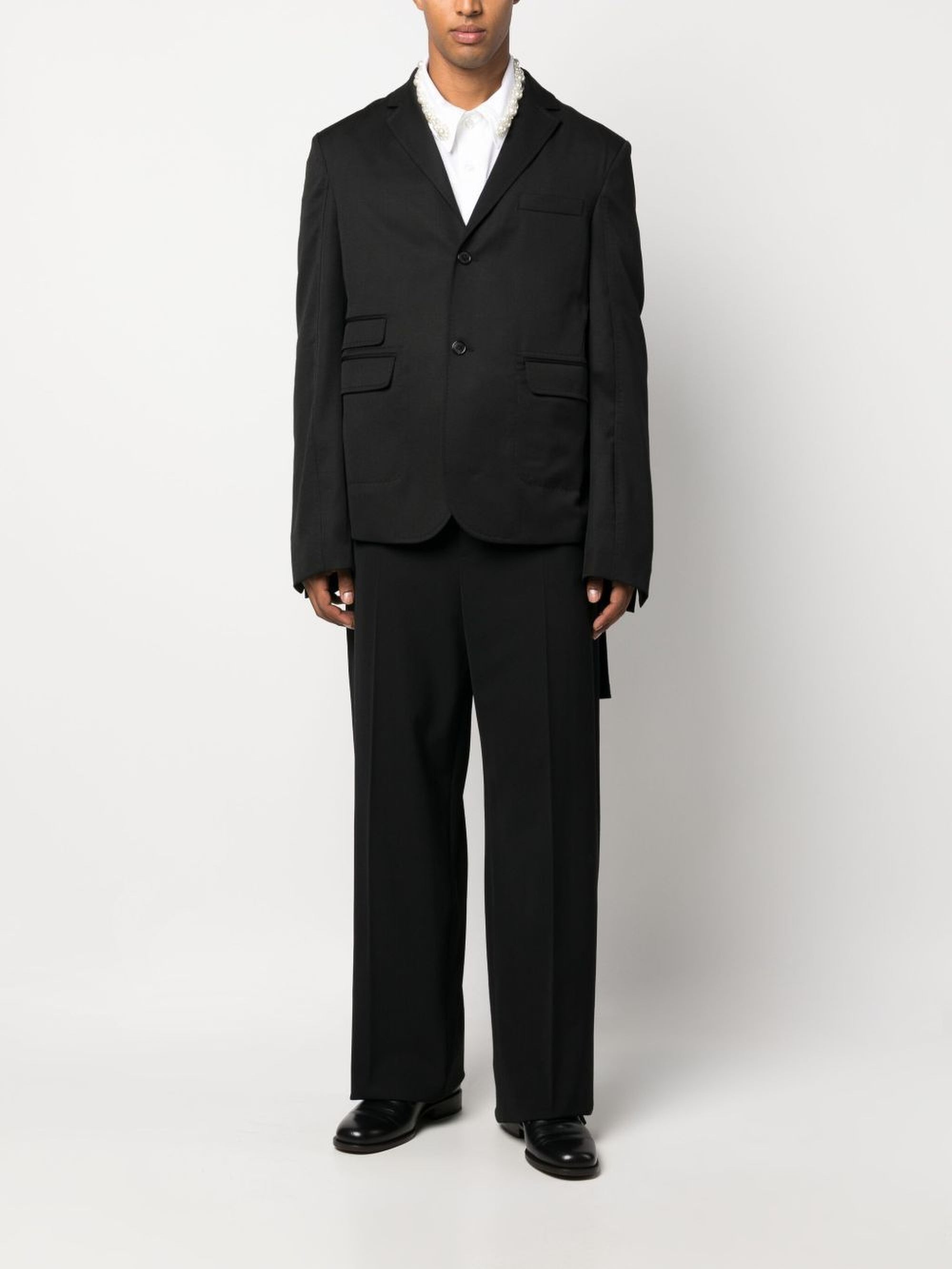 Veste Piccinni Brodee en laine - Black & Black Dots