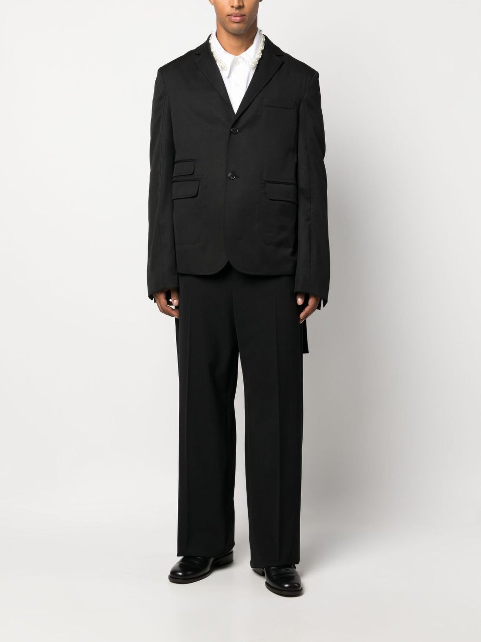 BLACK & BLACK DOTS EMBROI LA VESTE PICCINNI BRODEE