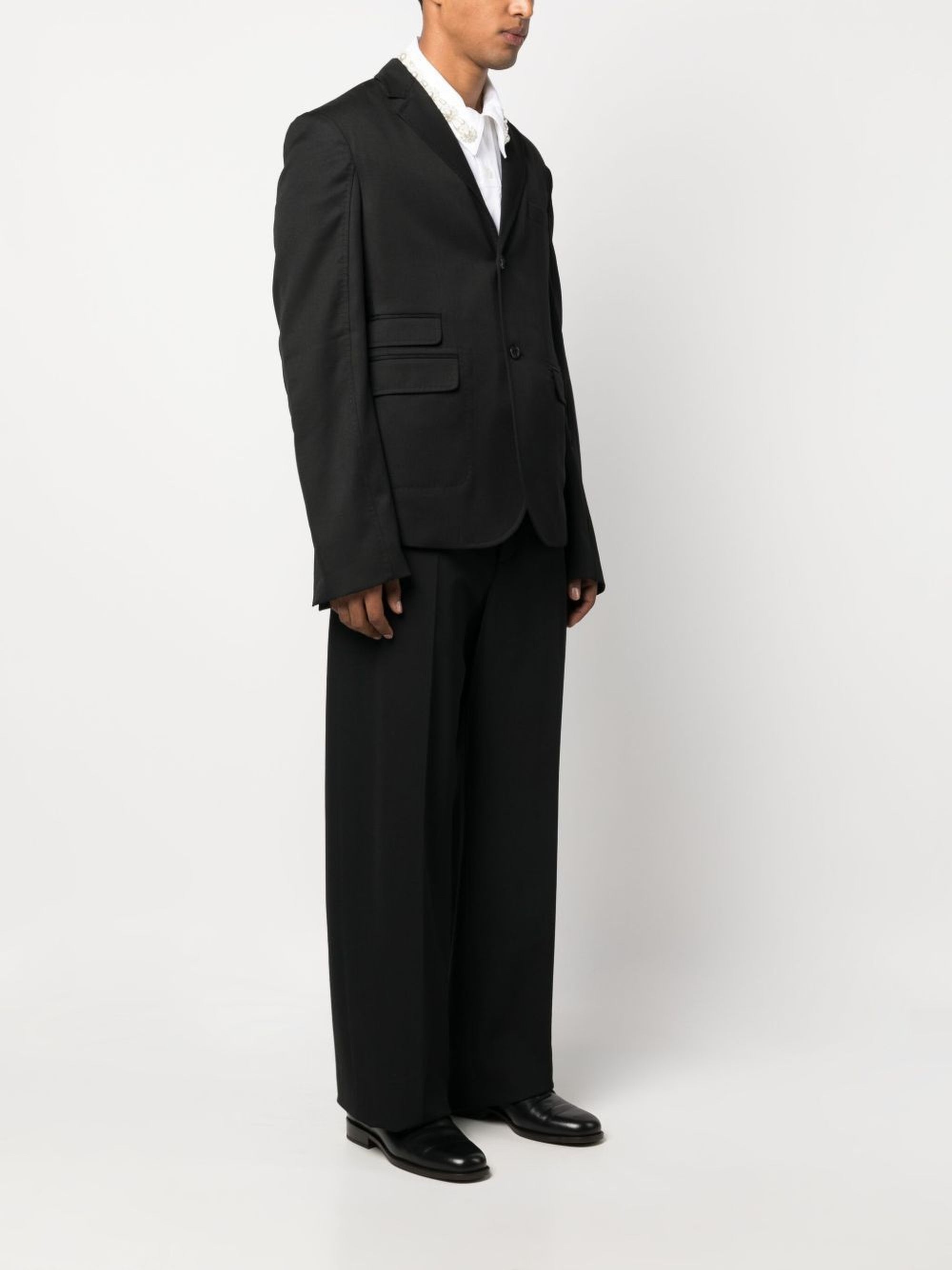 Veste Piccinni Brodee en laine - Black & Black Dots