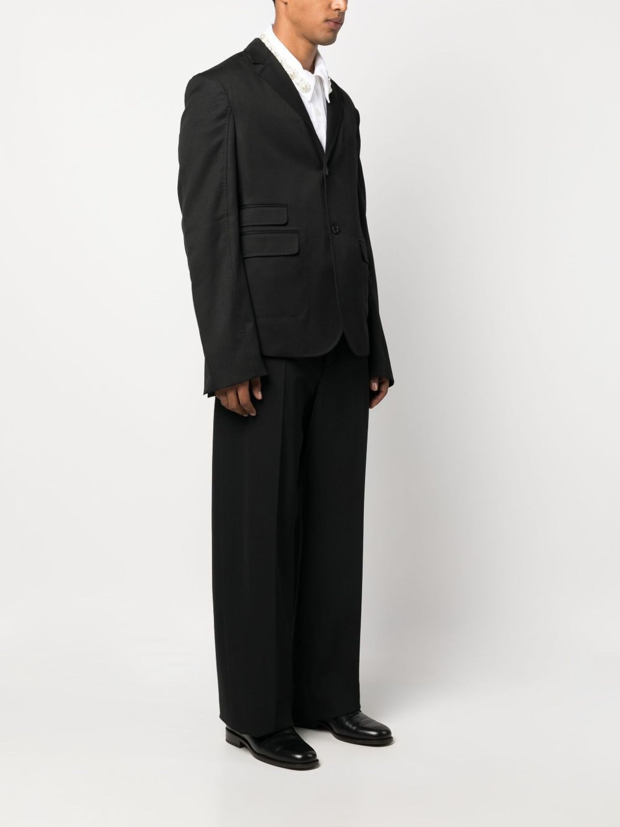 BLACK & BLACK DOTS EMBROI LA VESTE PICCINNI BRODEE