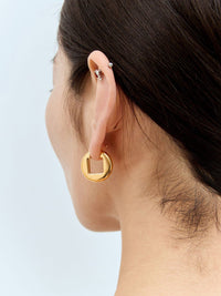 SILVER LES BOUCLES ROND CARRE