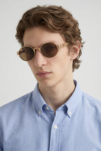 Lunettes de soleil unisexe Double ressort - Pink
