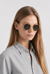 Lunettes de soleil unisexe Ressort - Gold