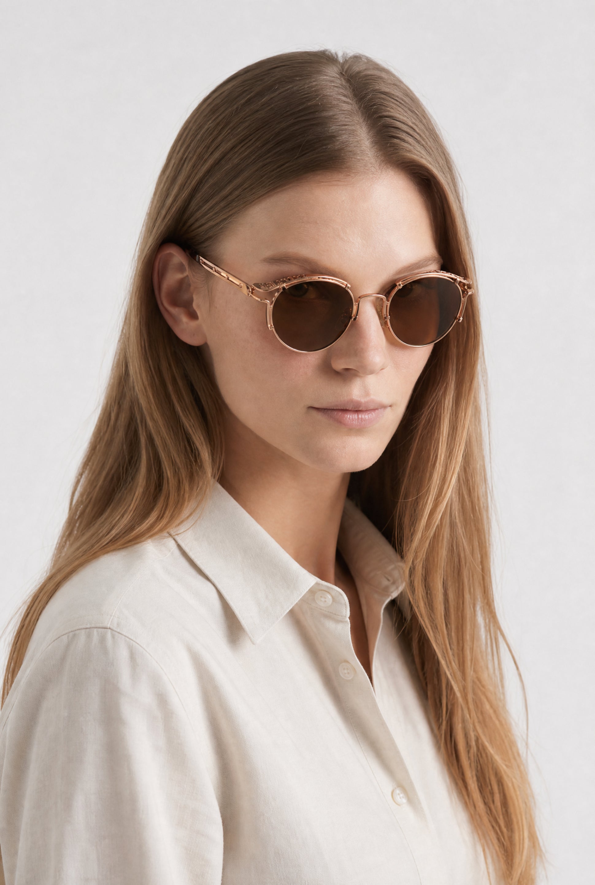Lunettes de soleil unisexe Sourcil - Pink