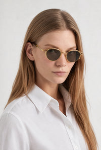 Lunettes de soleil unisexe Sourcil - Gold