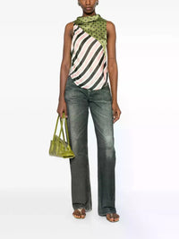 Sleeveless Top In Patchwork - Multicolor