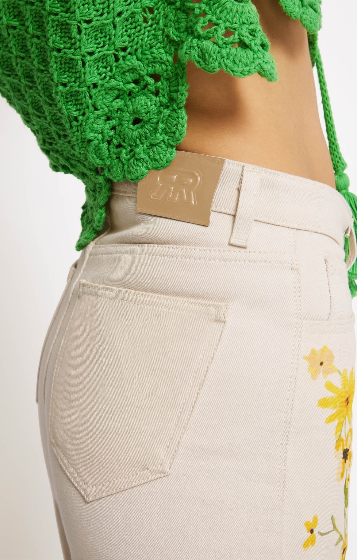 Jean Destiny en coton - Flowers