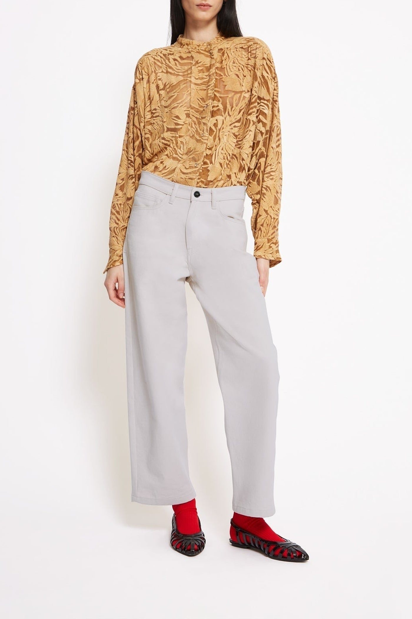Jean Destiny en coton - Craie