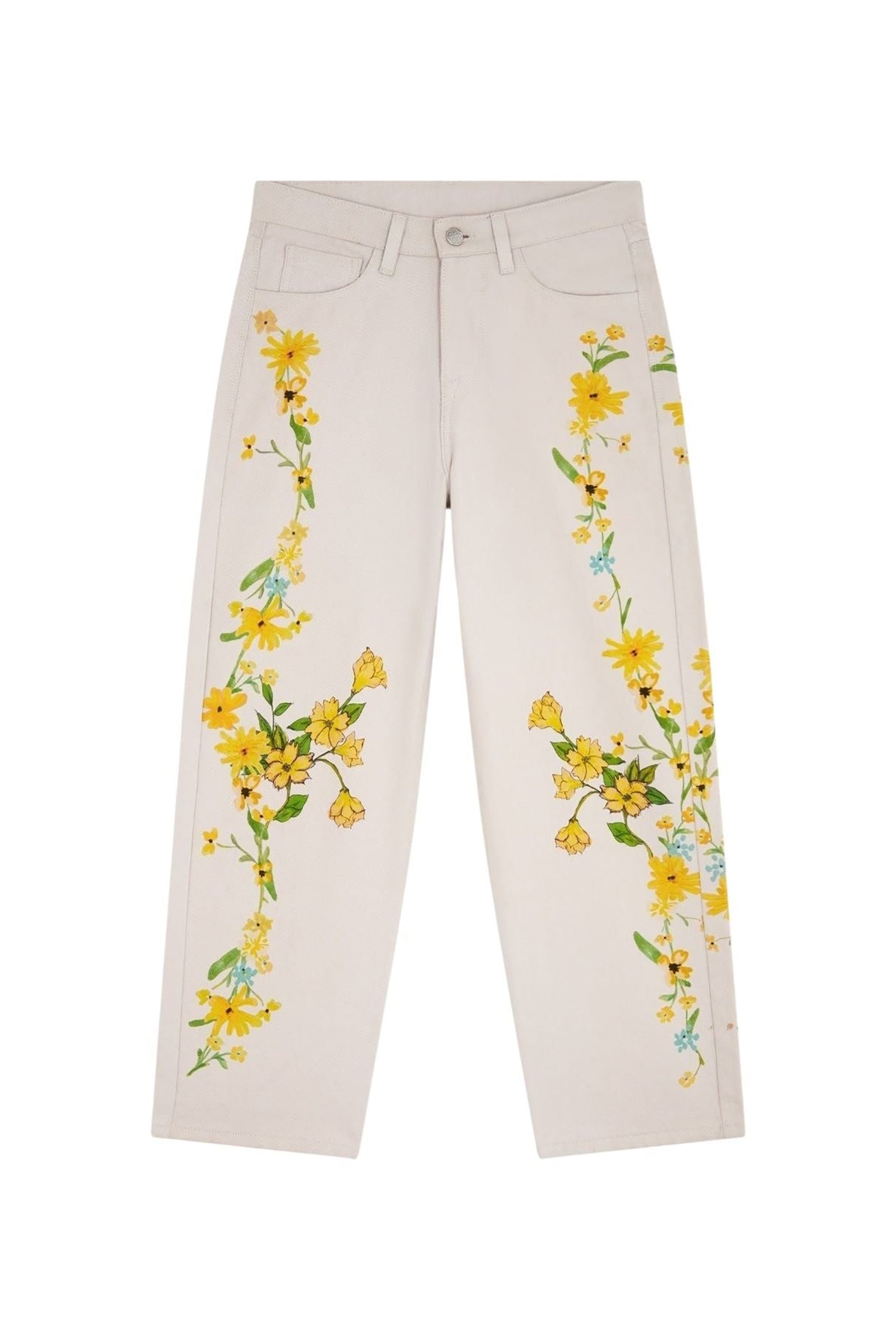 Jean Destiny en coton - Flowers