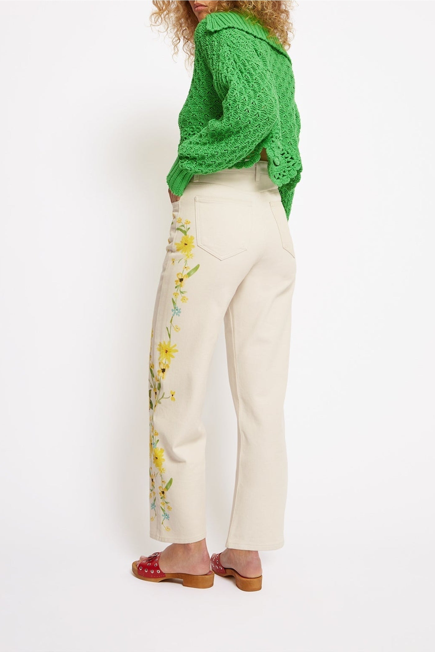 Jean Destiny en coton - Flowers